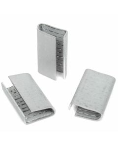 Sigilli per reggia PP - in acciaio - 16 x 25 mm Spessore 0.5 mm - Prezzi per quantità