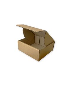Scatola da spedizione fustellata - avana - 10 x 10 x 10  cm - Wholesale