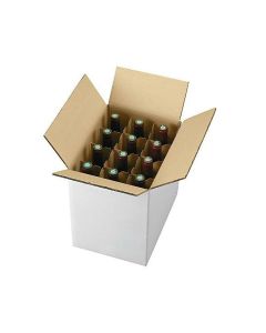 Scatola con alveare per bottiglie - 24 x 16 x 32,5 cm - En gros