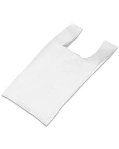 Shoppers in PE-LD bianche - 14 x 20 x 40 cm - Business Supply