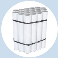 tubi in cartone bianco